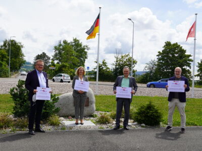 Foto | Treffen des Präsidiums an der Palmrainbrücke | 15.06.2020