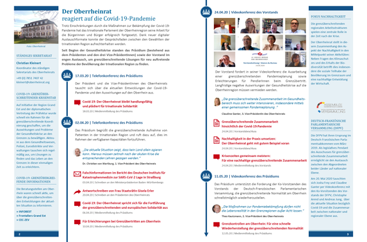 Ausschnitt aus dem 2. Newsletter des Oberrheinrats (28.05.2020)